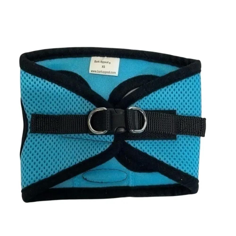 Bark Appeal Mesh Step-In Harness Dog Size XS Teal Blue Pet